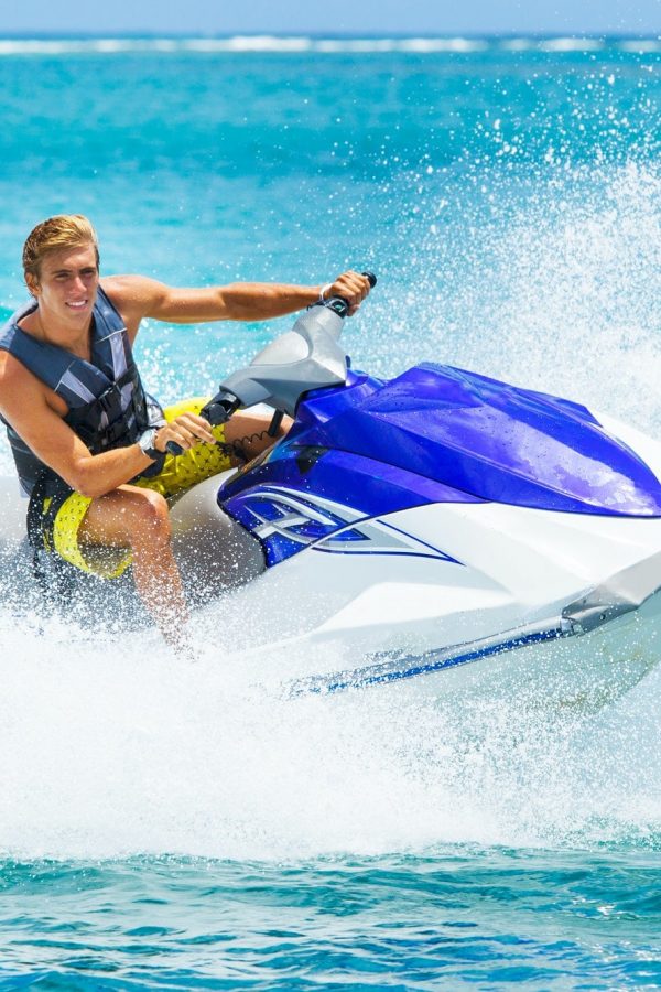 Young Man on Jet Ski